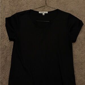 Love J Women's Classic Black Short Sleeve Tee